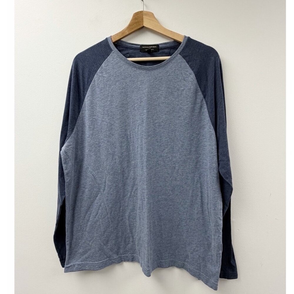 Men’s Banana Republic Soft Wash Long sleeve Tee T-shirt MOISTURE WICKING XL